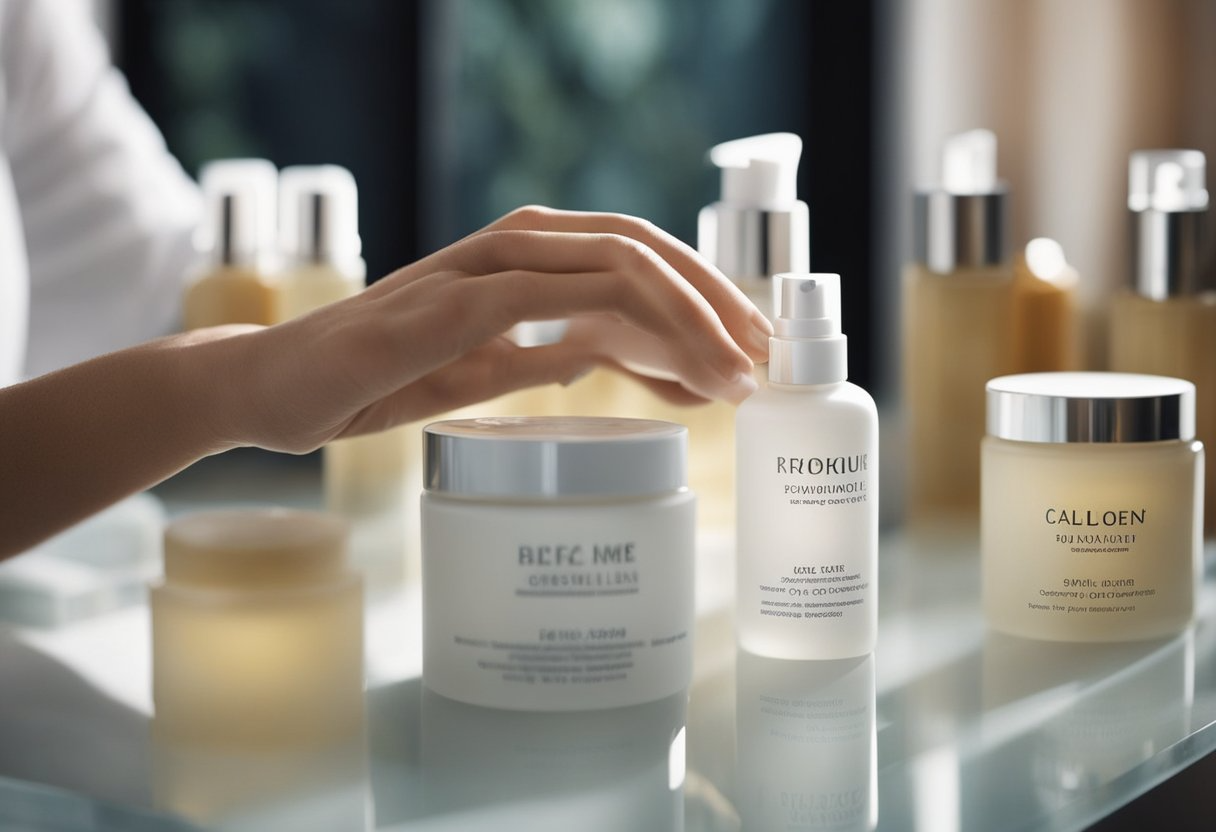 A person with sensitive skin carefully selects gentle skincare products, avoiding harsh chemicals and fragrances. They follow a soothing routine, applying calming creams and serums