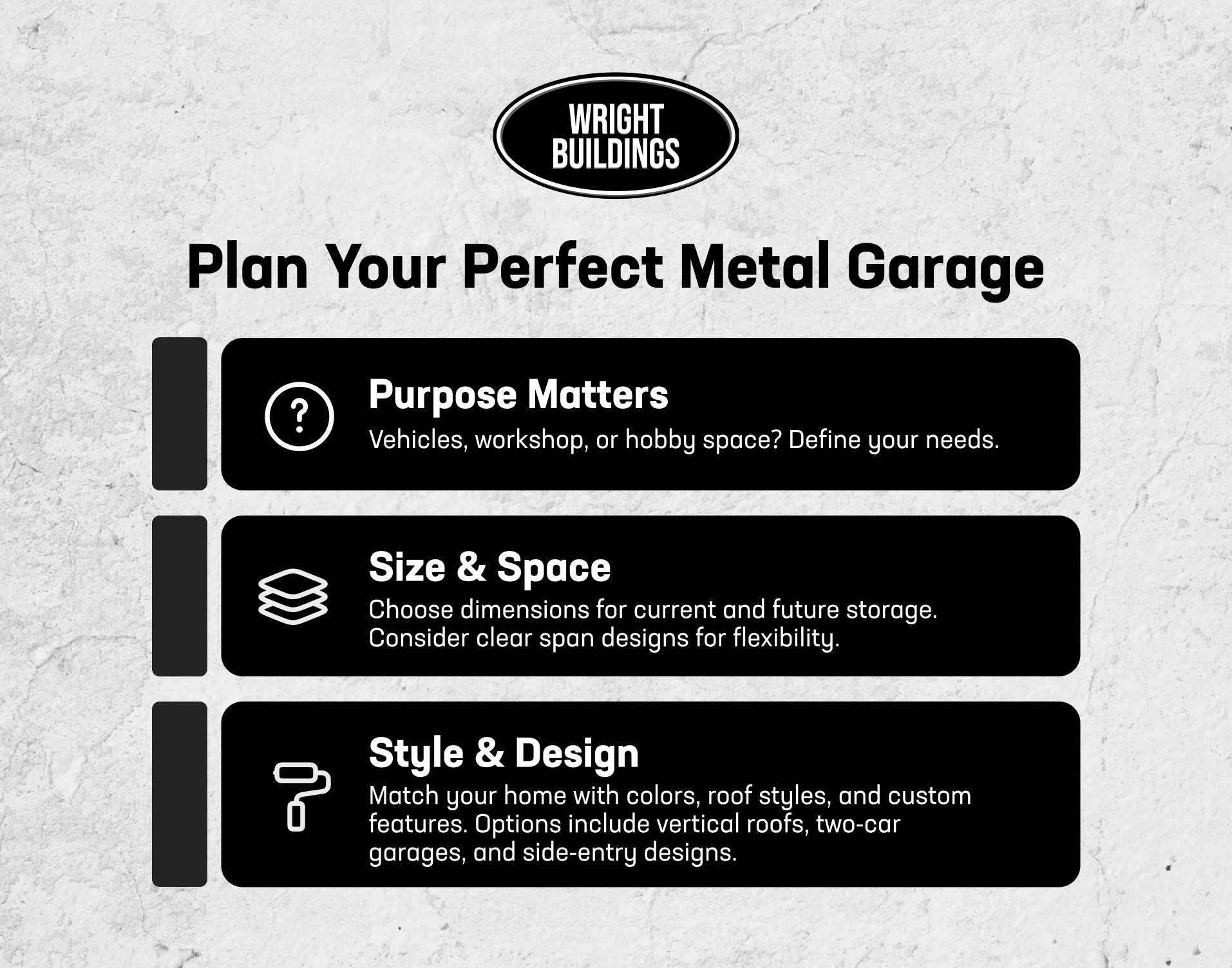 Steps to plan a metal garage: define purpose, choose size, and customize style for your needs