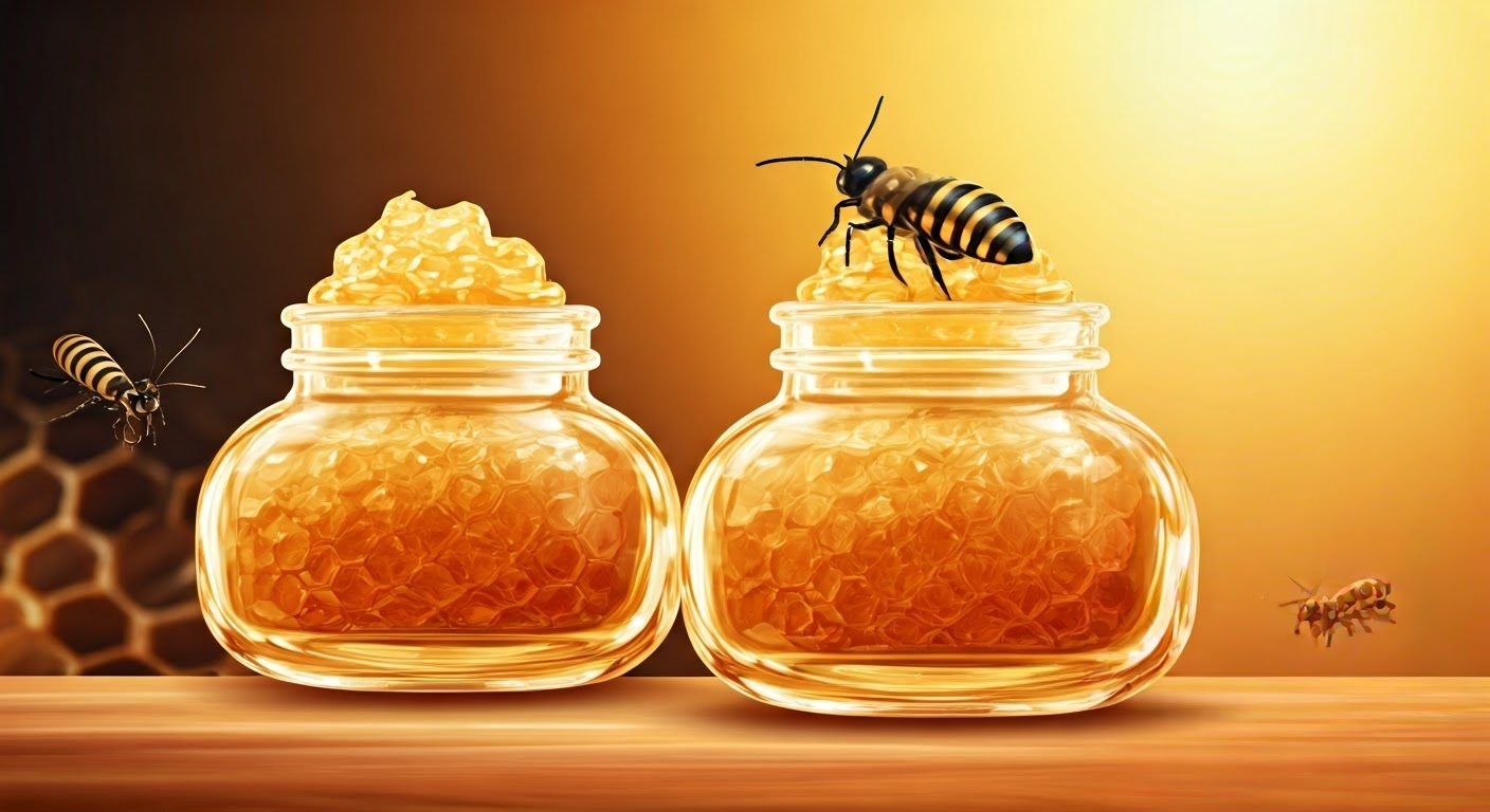 Royal jelly in a natural setting